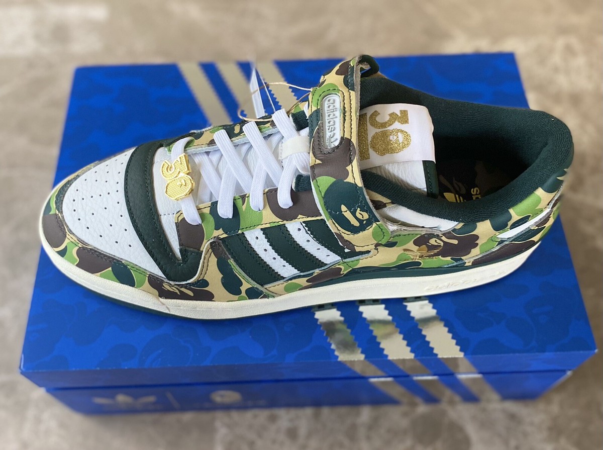 adidas Forum Low 84 x BAPE 30th Anniversary Green Camo adidas Forum Low 84 x BAPE 30th Anniversary Green Camo