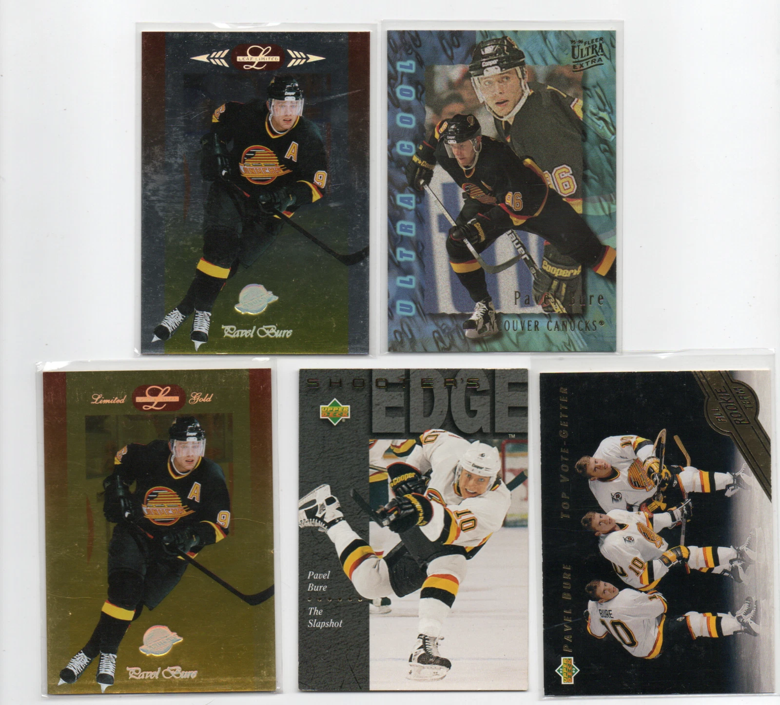 PAVEL BURE VANCOUVER CANUCKS 1996-97 LEAF LIMITED GOLD SP UD ULTRA  5X LOT
