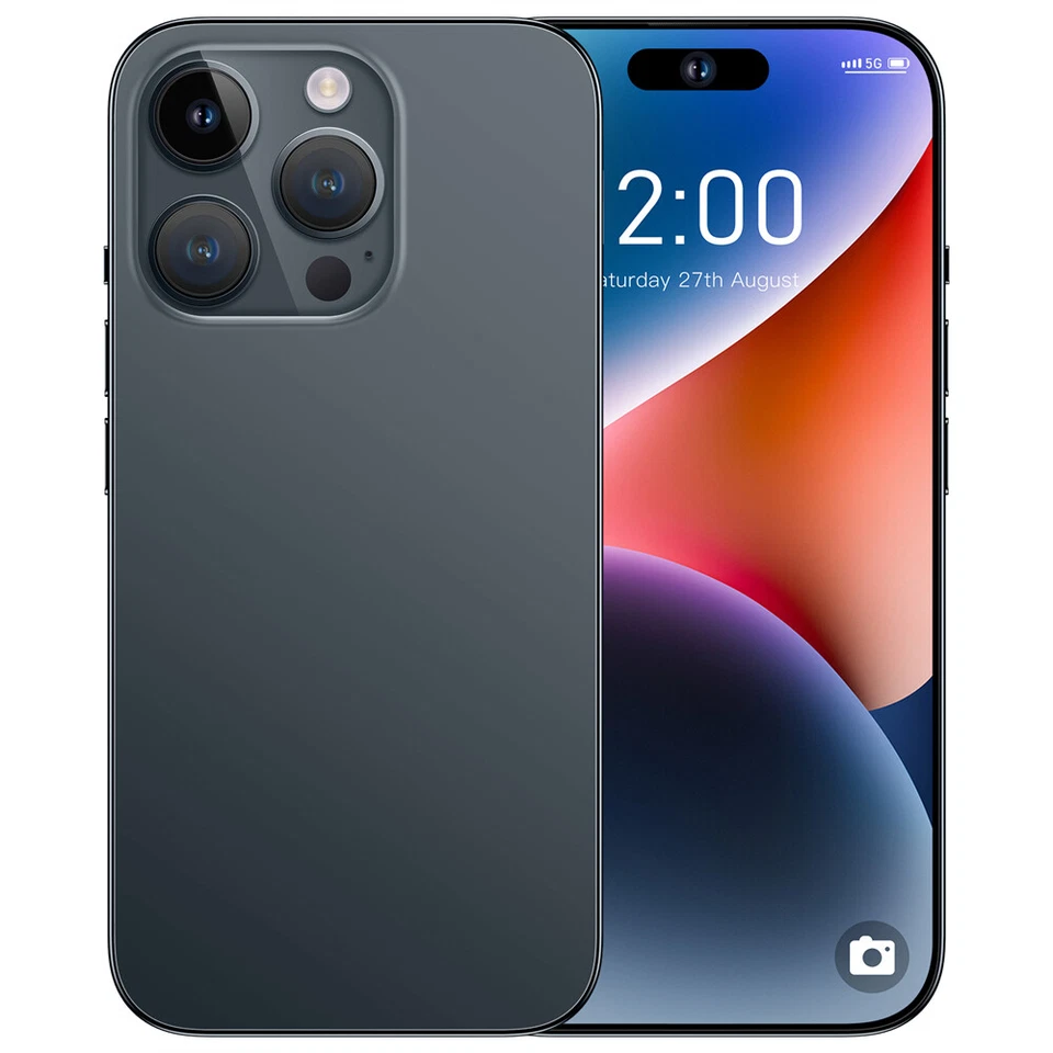 HOT I15 Pro MAX Unlock Dual SIM Smartphone Android  Large Screen 6.8“ 8GB+256GB - Image 3 of 4