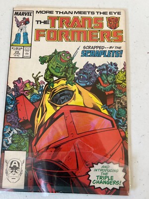 The Transformers Marvel Comics Vol 1 Issue 29 June 1987 Newsstand Vtg Copper Age