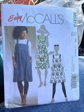 McCall’s M5313 Sewing Pattern Misses’ Jumpers Dresses Sizes DD 12,14,16,18 Y2K