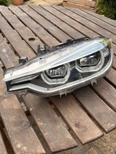 BMW 3 SERIES F30/31 LCI 2015-19 FRONT PASSENGER LEFT LED HEADLIGHT CRACKED