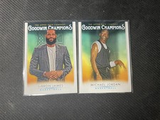2021 Upper Deck Goodwin Champions Michael Jordan #1 LeBron James #50 LE18