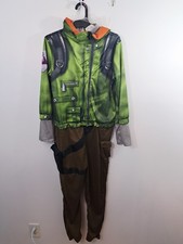 Fortnite Youth XL Costume Green Jumpsuit  Accessories NWOT