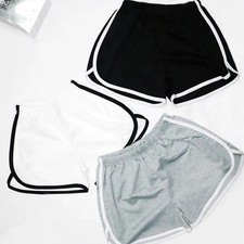 Women’s Elastic Waist Running Shorts Quick Dry Loose Fit Summer Fitness Gym Spor