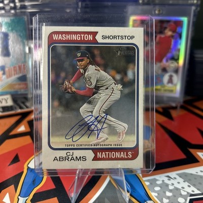 2023 Topps Heritage High Number - Real One Autographs C.J. Abrams #ROA-CA (AU)