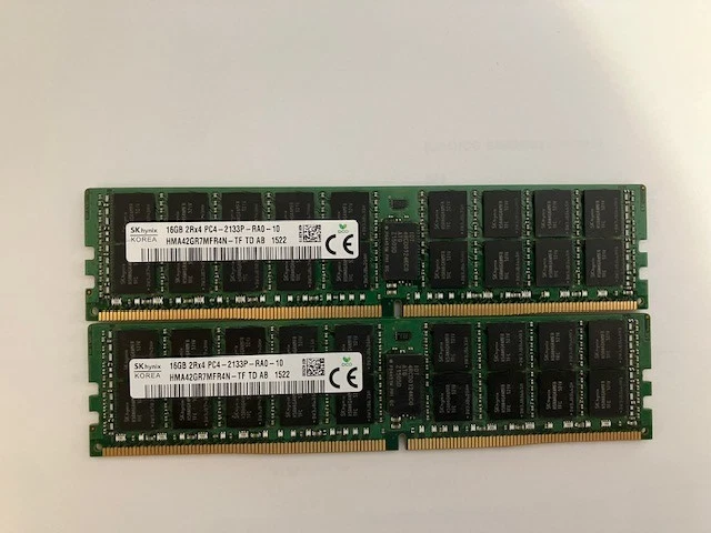 16 GB Capacity per Module RDIMM ECC RAM Computer Memory (RAM) for