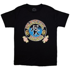 Grateful Dead Bear Roses Official Tee T-Shirt Mens