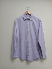 Charles Tyrwhitt Men's Shirt 16" Collar Purple Lilac Extra Slim Fit Barrel Cuff