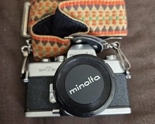 Minolta SRT 201 35mm SLR Camera Bundle, Check Pic