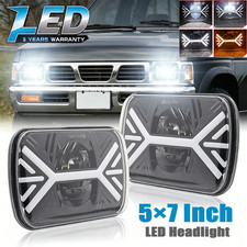 1Pair 7x6" LED Headlights Hi/Lo DRL For Toyota Pickup 82-95 Tacoma 1995-1997