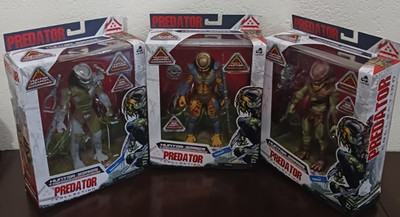 Lot of (3) Predator Collection Hunter Series 7  Action Figures Walmart Exclusive