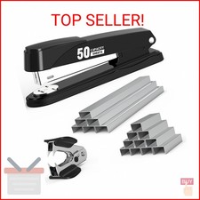 Metal Stapler Heavy Duty 50 Sheet Capacity with 1750 Staples and Staple Remover,