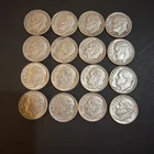 4-1961D, 4-1962D, 4-1963D, 4-1964D Roosevelt Silver Dimes.  Lot of 16