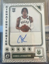 2023-24 Panini Donruss Optic Chris Livingston Rookie Auto #SS-LGN Bucks