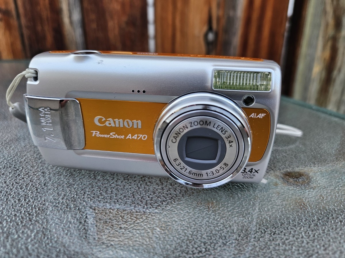 Canon PowerShot A470 7.1MP Digital Camera - Gray for sale online