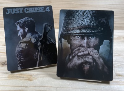 2x Sony PS4 Spiel   Just Cause 4 + Call of Duty WWII WW2 - Steelbook #B31