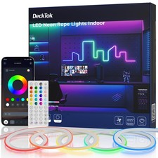 Led Neon Rope Lights - Flexible Led Control With Appremote Rope Lights 16.4f... Led Neon Rope Lights - Flexible Led Control With Appremote Rope Lights 16.4f...