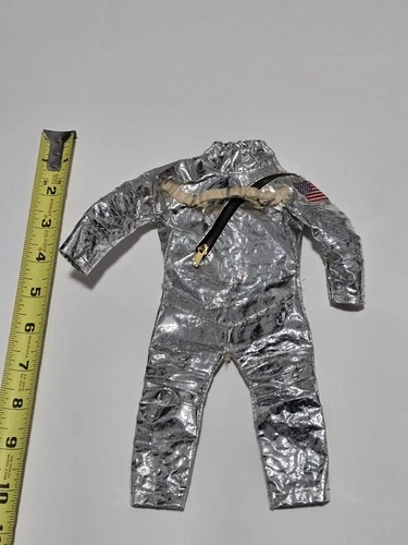 Vintage 1960s GI Joe Hasbro 12” Multi Zipper Spacesuit Hong Kong Action Doll