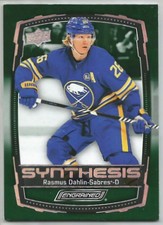 2023-24 Upper Deck Engrained Synthesis Green RASMUS DAHLIN #S-6 Buffalo UD