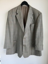 Burberry London Mens 48 Silk Wool Prince of Wales Glen Plaid Sport Coat