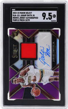 2022 Jabari Smith Jr. SGC 9.5 Select Rookie Jersey Auto Purple Prizm #2 18/99