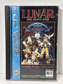Sega CD 1992 LUNAR THE SILVER STAR GAME Complete CIB SUPER CLEAN VGC!