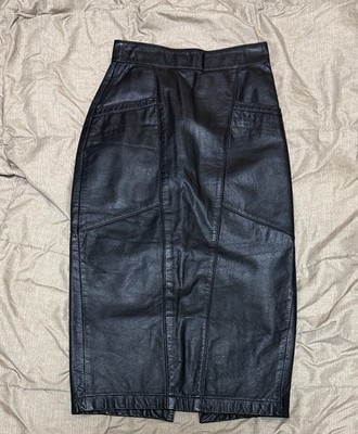 Women s Vintage Long Black Pencil Skirt Carlo Fabiani 6 Sexy & Chic