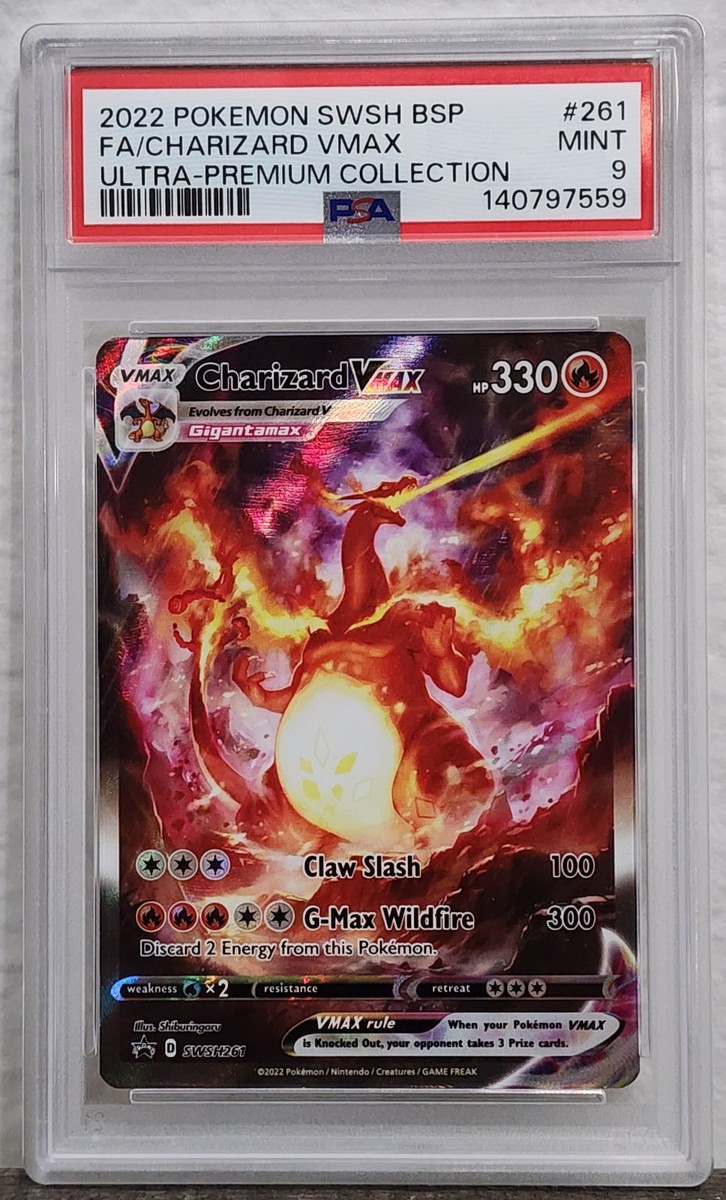 2022 Pokémon Charizard VMAX #261 2022 Pokémon Charizard VMAX Ultra-Premium Collection SWSH 261