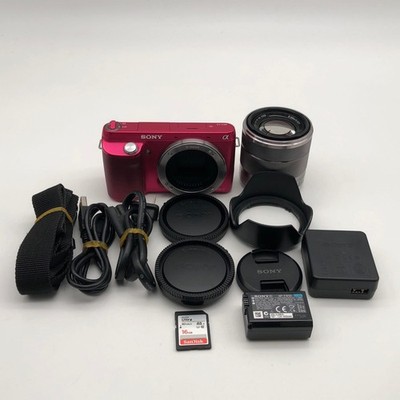 Sony Alpha NEX-F3 Mirrorless Red Camera with E 18-55mm f/3.5-5.6 OSS Excellent