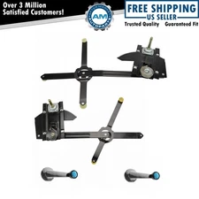 Manual Window Regulators & Crank Handles Kit for GM Truck SUV