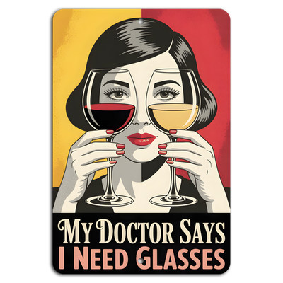 I Need Glasses Make Mine Red & White!