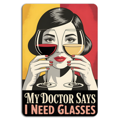 #ad I Need Glasses—Make Mine Red amp; White $13.95