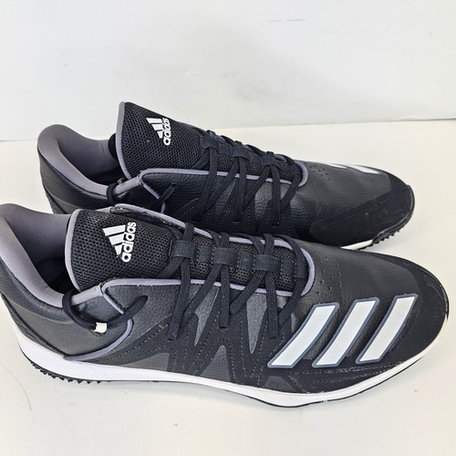 Adidas Speed Turf Synthetic Adult Baseball Shoes G27676 Black Men's Size 12 - Picture 3 of 11