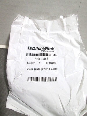 DITCH WITCH OEM Idler Shaft 3 1/2'' Long (180448) Includes Plug NEW SEALED