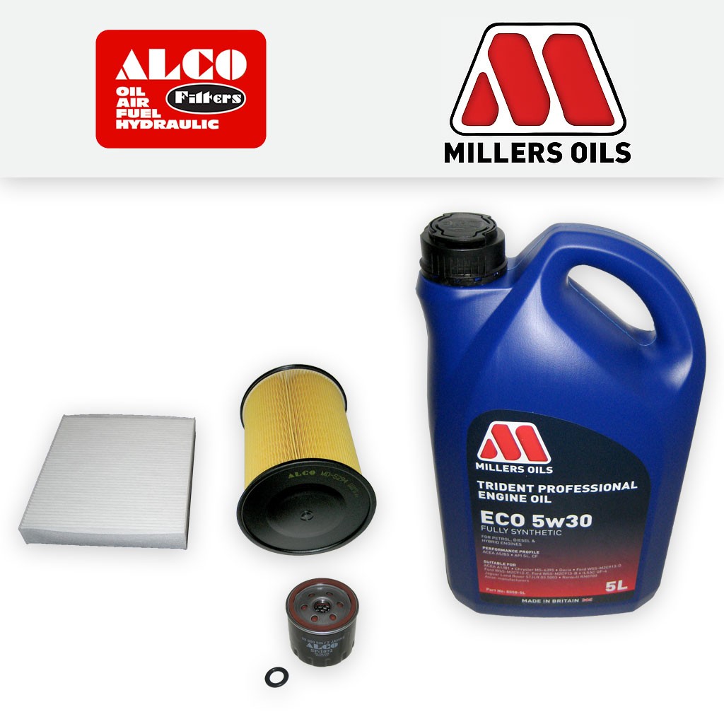 SERVICE KIT for FORD FOCUS MK2 1.4 16V OIL AIR CABIN FILTERS +OIL (2007-2010)