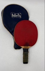 Butterfly Wakaba D-13 Red Black Ping Pong Table Tennis Paddle With Case