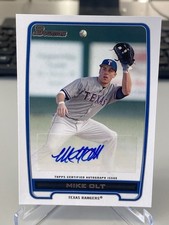 2012 Bowman Baseball Prospect Autographs #BPA-MO Mike Olt Auto Rangers