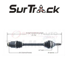 SurTrack MZ-8117 CV Axle Shaft for Constant Velocity su