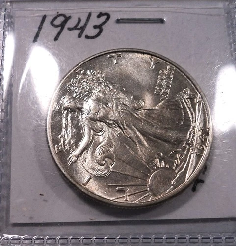 New Listing1943 Walking Liberty Silver Half Dollar AU/BU
