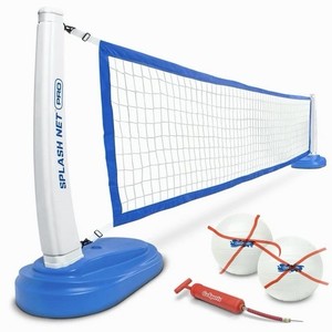 GoSports Splash Net Pro Pool Volleyball Set White And Blue Colored