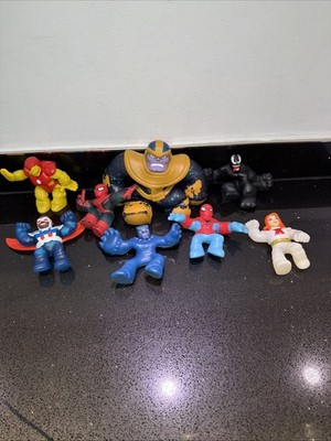 Marvel Heroes of Goo Jit Zu Set 8 Helden Figuren Konvolut