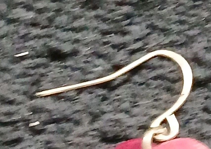 Pendientes colgantes de araña con racimo de fushia de colección años 80 Mermaidcore Beachy Foto 4 de 4