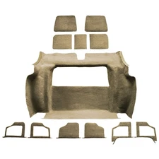 Rear Carpet Set for 1978-1979 Corvette Doeskin Cut-Pile 3 Compartment Doors