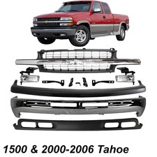 Front Bumper Chrome Kit For 1999-2002 Chevrolet Silverado 1500 2000-2006 Tahoe