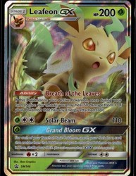 Leafeon GX SM146 Sun & Moon Black Star Promo Holo