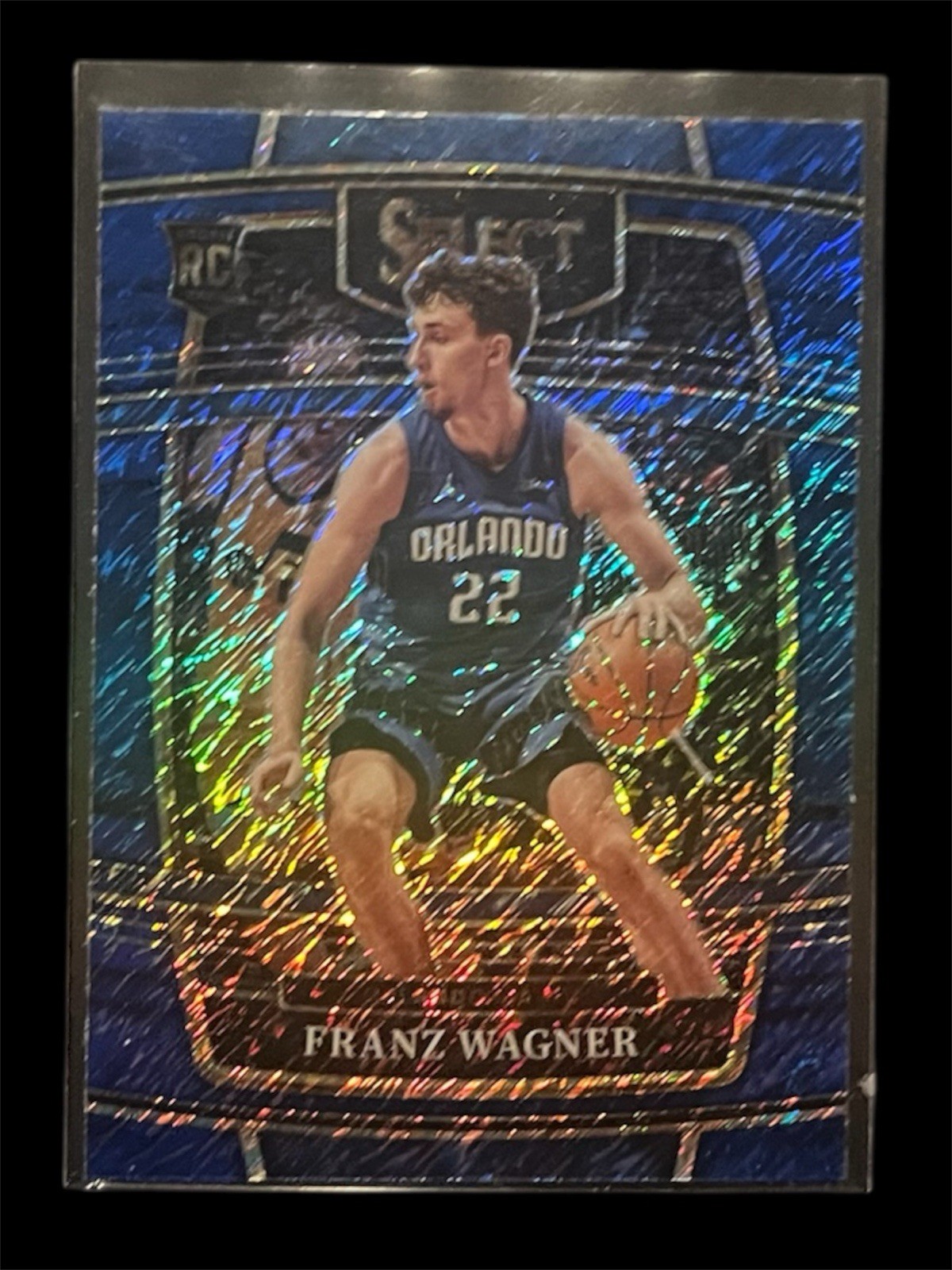 2021-22 Panini Select - Concourse Franz Wagner #15 Blue Shimmer Prizm (RC)