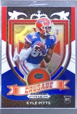 2021 Prizm Draft Picks Kyle Pitts Red White and Blue RC #167 Gators