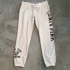 Y2K PINK Victorias Secret Jogger Pants Women XS University Art Dept Athleisure