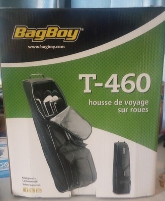 NEW Bag Boy Golf T460 Travel Cover Black Soft Wheeled Travel Bag 92001